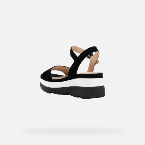 Platform sandals GARDENIA WOMAN Black - image number 3 | GEOX