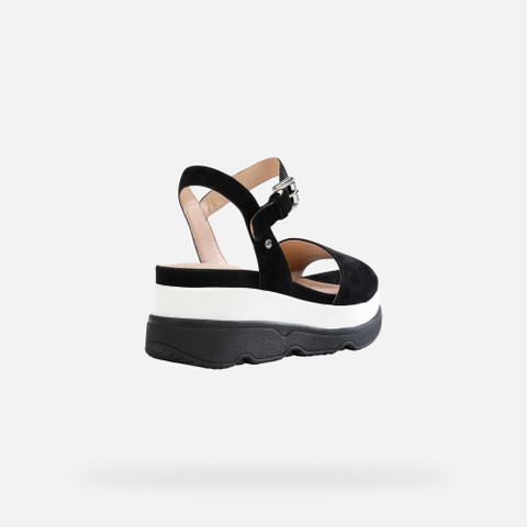 Platform sandals GARDENIA WOMAN Black - image number 5 | GEOX