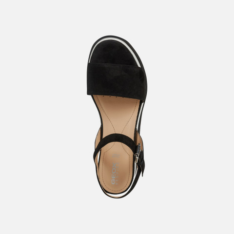 Platform sandals GARDENIA WOMAN Black - image number 4 | GEOX