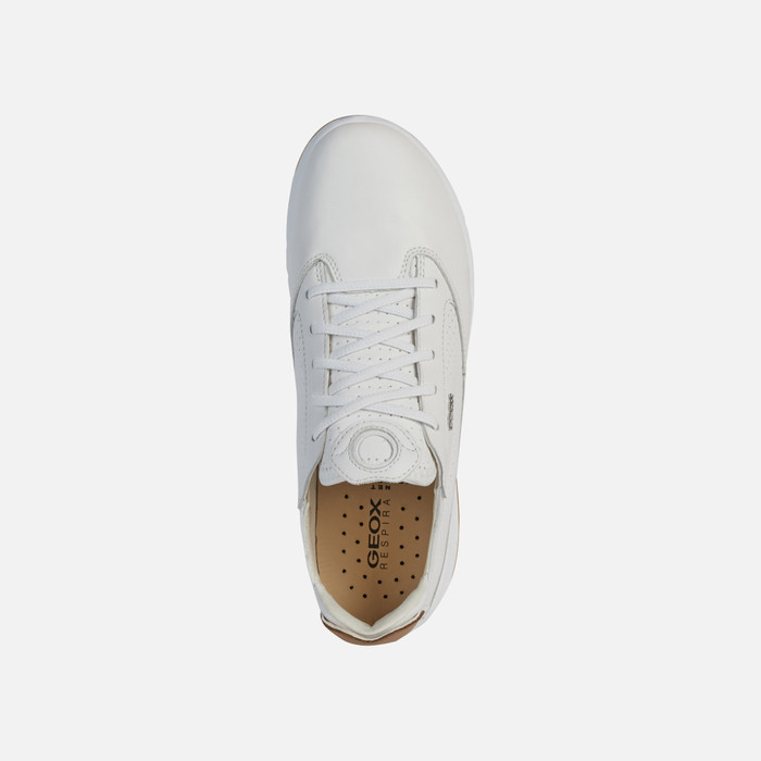 geox respira white sneakers