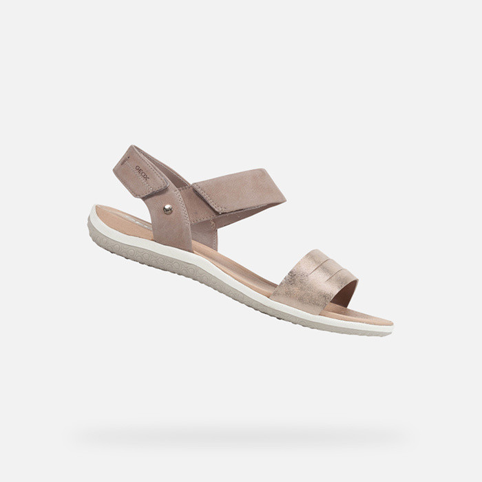 Flat sandals SANDAL VEGA WOMAN Sand | GEOX