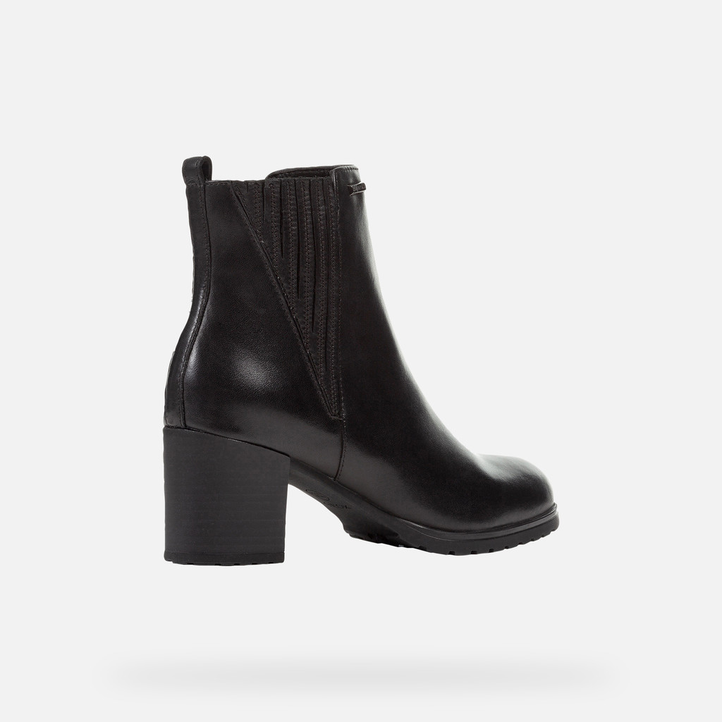 Geox® NEW LISE ABX: Medium Heel Ankle Boots black Woman | Geox®