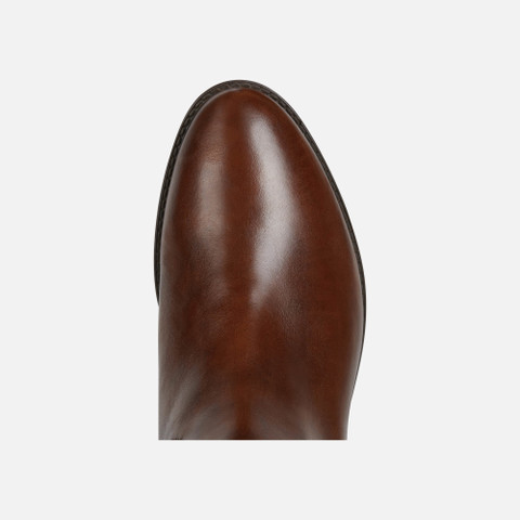 Leather boots FELICITY WOMAN Brown - image number 8 | GEOX