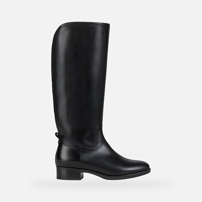 Leather boots FELICITY WOMAN Black | GEOX