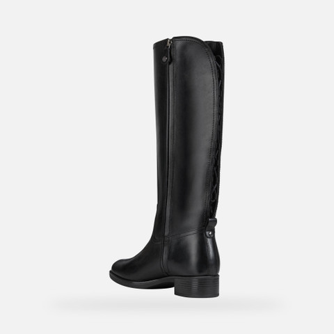 Leather boots FELICITY WOMAN Black - image number 5 | GEOX