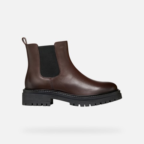 Chelsea boots IRIDEA WOMAN Mahogany - image number 2 | GEOX