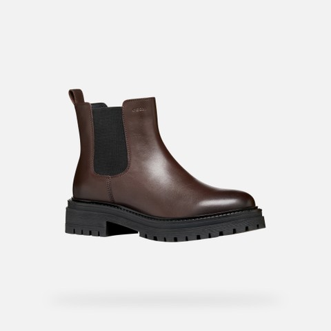 Chelsea boots IRIDEA WOMAN Mahogany - image number 3 | GEOX