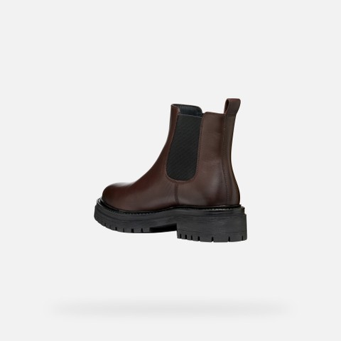 Chelsea boots IRIDEA WOMAN Mahogany - image number 4 | GEOX