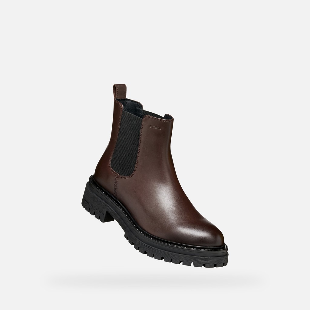 Chelsea boots IRIDEA WOMAN Mahogany - image number 5 | GEOX
