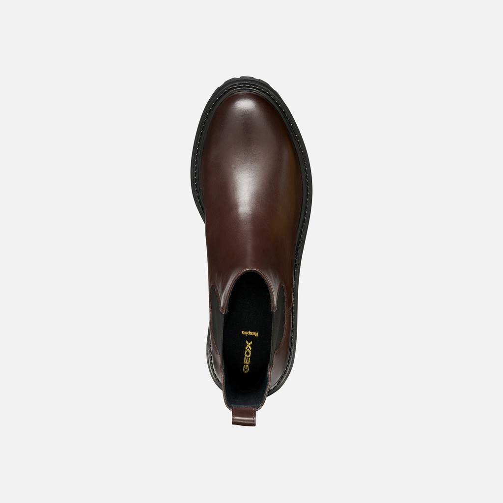 Chelsea boots IRIDEA WOMAN Mahogany - image number 6 | GEOX