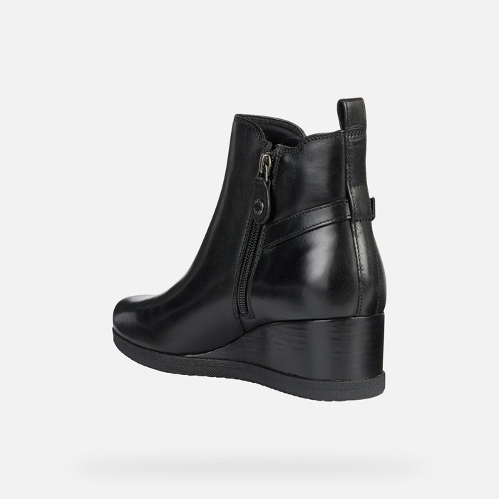 Geox® WEDGE: Women's Black Boots | Geox®