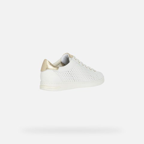 Low top sneakers JAYSEN WOMAN White/Gold - image number 4 | GEOX