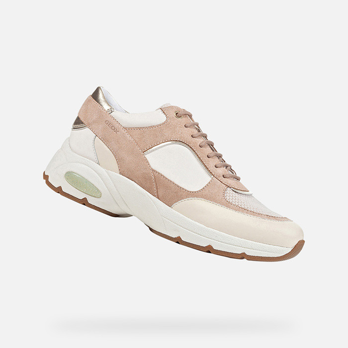 Sneakers ALHOUR WOMAN Peach/Off white | GEOX