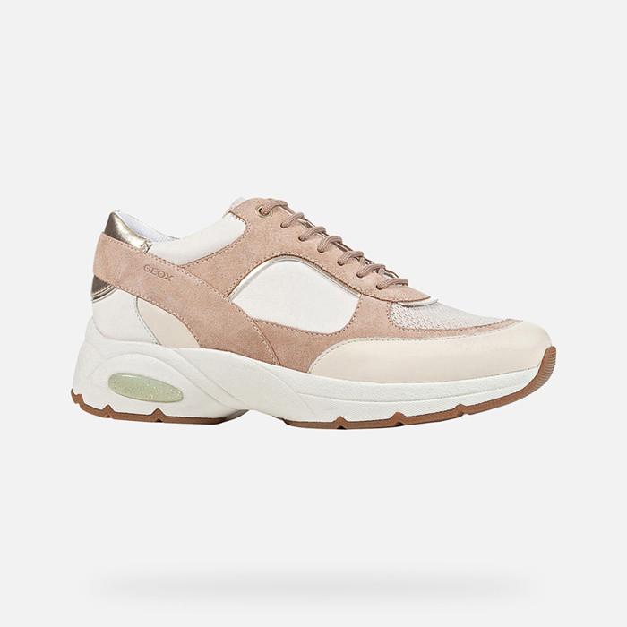 Sneakers ALHOUR WOMAN Peach/Off white | GEOX