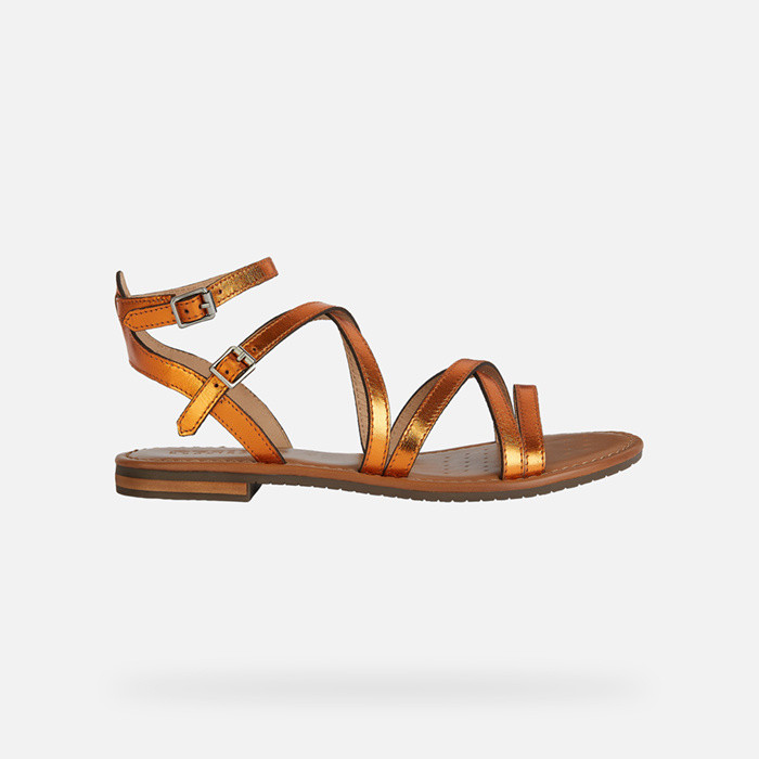 Flat sandals SOZY S WOMAN Orange | GEOX