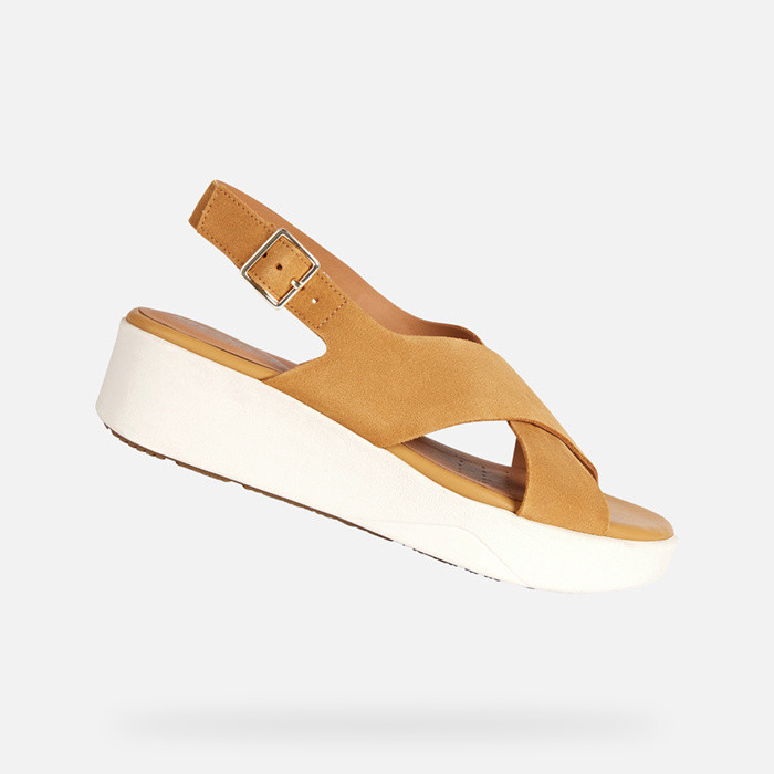 Platform sandals LAUDARA WOMAN Mustard | GEOX