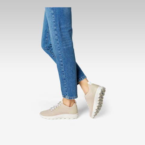 Sneakers basse SPHERICA DONNA Taupe chiaro - image number 1 | GEOX