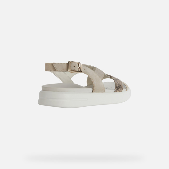 Geox® XAND 2S Woman: Light Taupe Sandals | Geox®