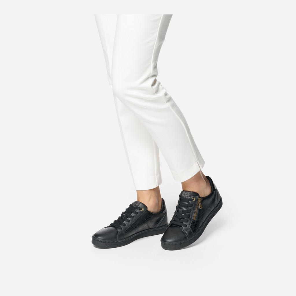 Zipped shoes BLOMIEE WOMAN Black - image number 1 | GEOX
