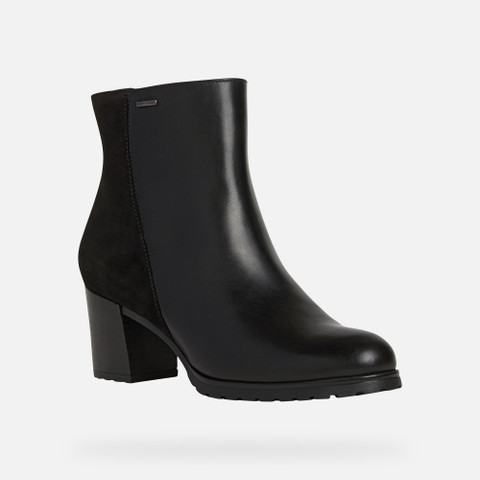 Geox® NEW LISE ABX: Medium Heel Ankle Boots black Woman | Geox® FW