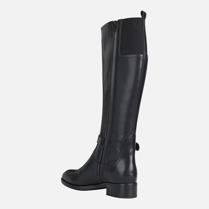 Geox® NP ABX: Women's Black High Boots | Geox®