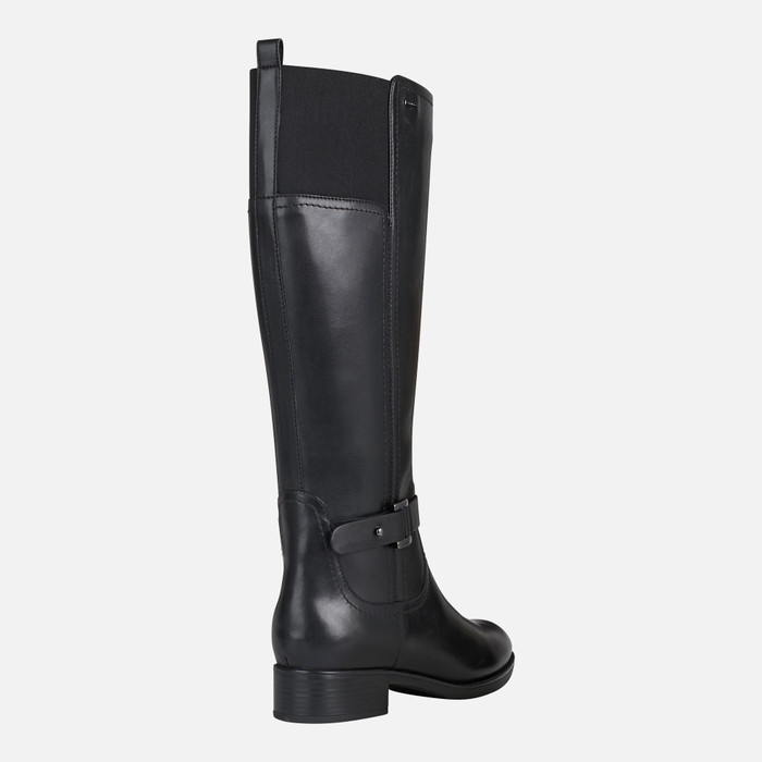 Geox® FELICITY NP ABX: Women's Black High Boots |