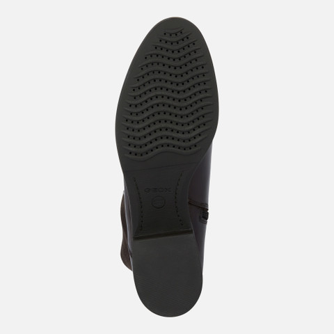 leather boots FELICITY WOMAN Coffee - image number 4 | GEOX