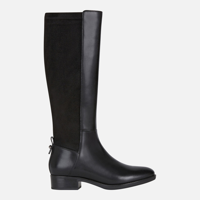 Madam Molester gear Geox® FELICITY: Women's Black High Boots | Geox® Official