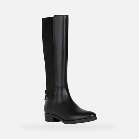 Leather boots FELICITY WOMAN Black - image number 3 | GEOX