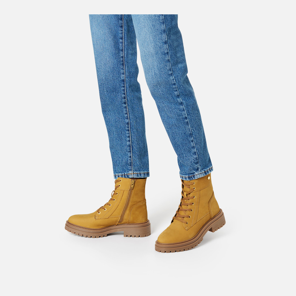 Bottines à lacets IRIDEA FEMME Beige foncé - image number 1 | GEOX