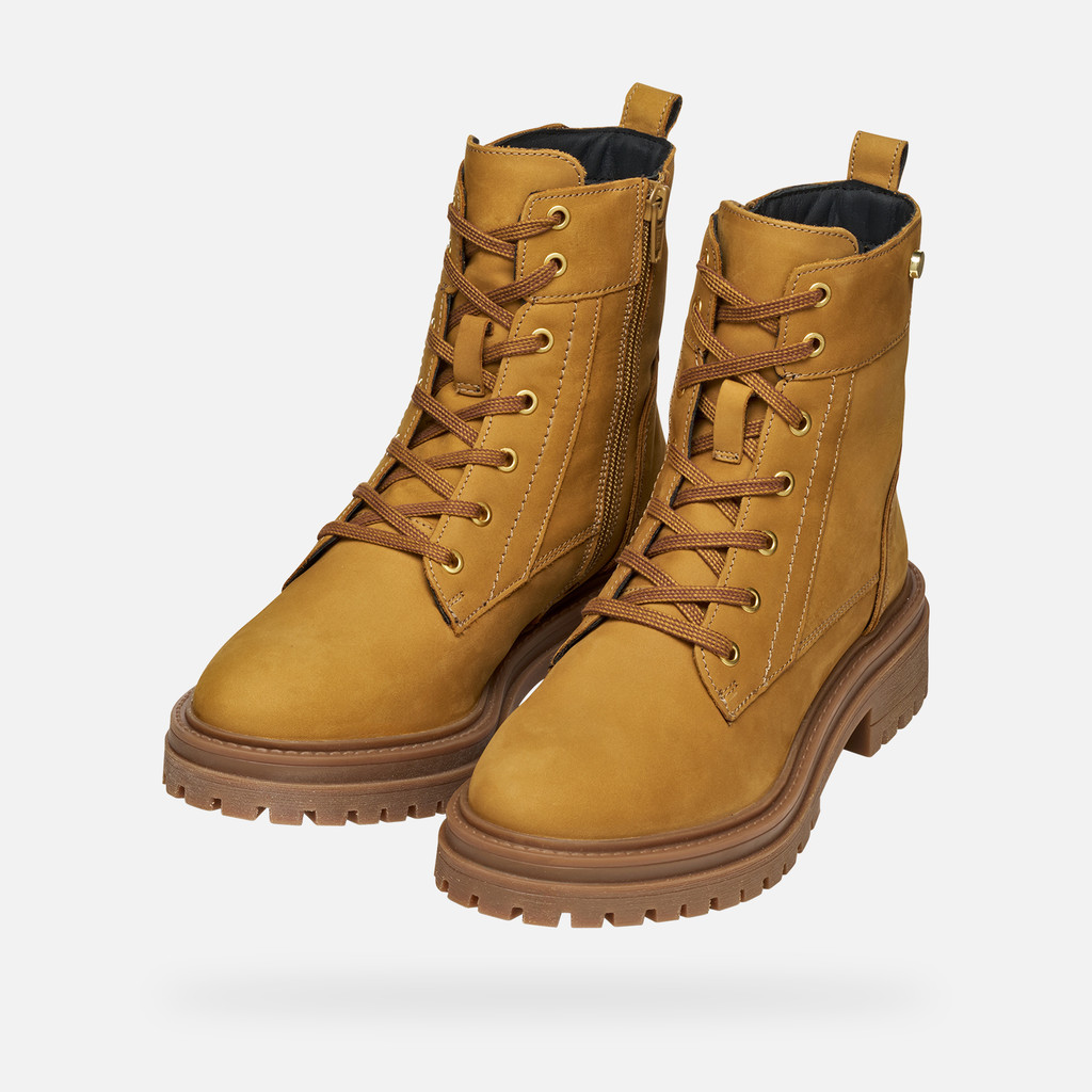 Bottines à lacets IRIDEA FEMME Beige foncé - image number 8 | GEOX