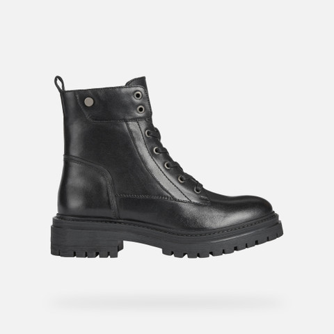 Ankle boots with laces IRIDEA WOMAN Black - image number 1 | GEOX