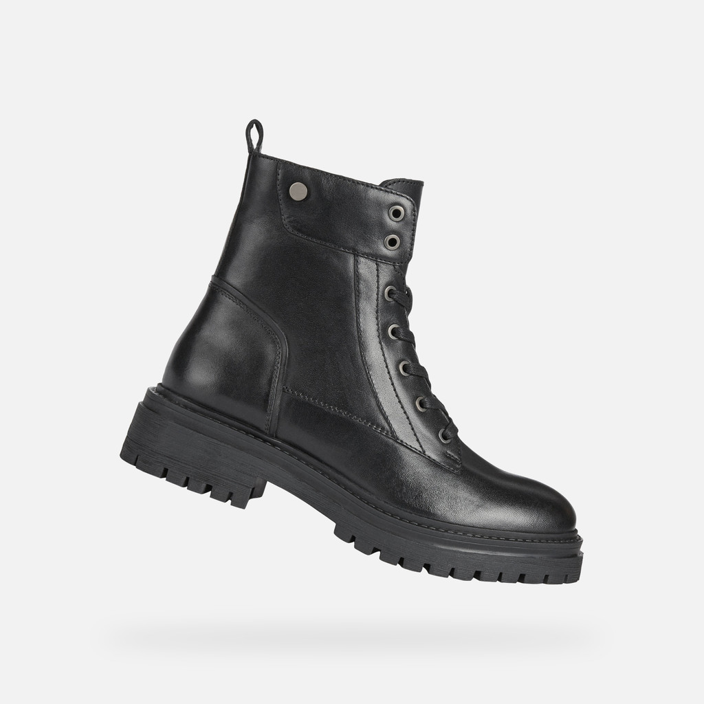 Ankle boots with laces IRIDEA WOMAN Black - image number 0 | GEOX