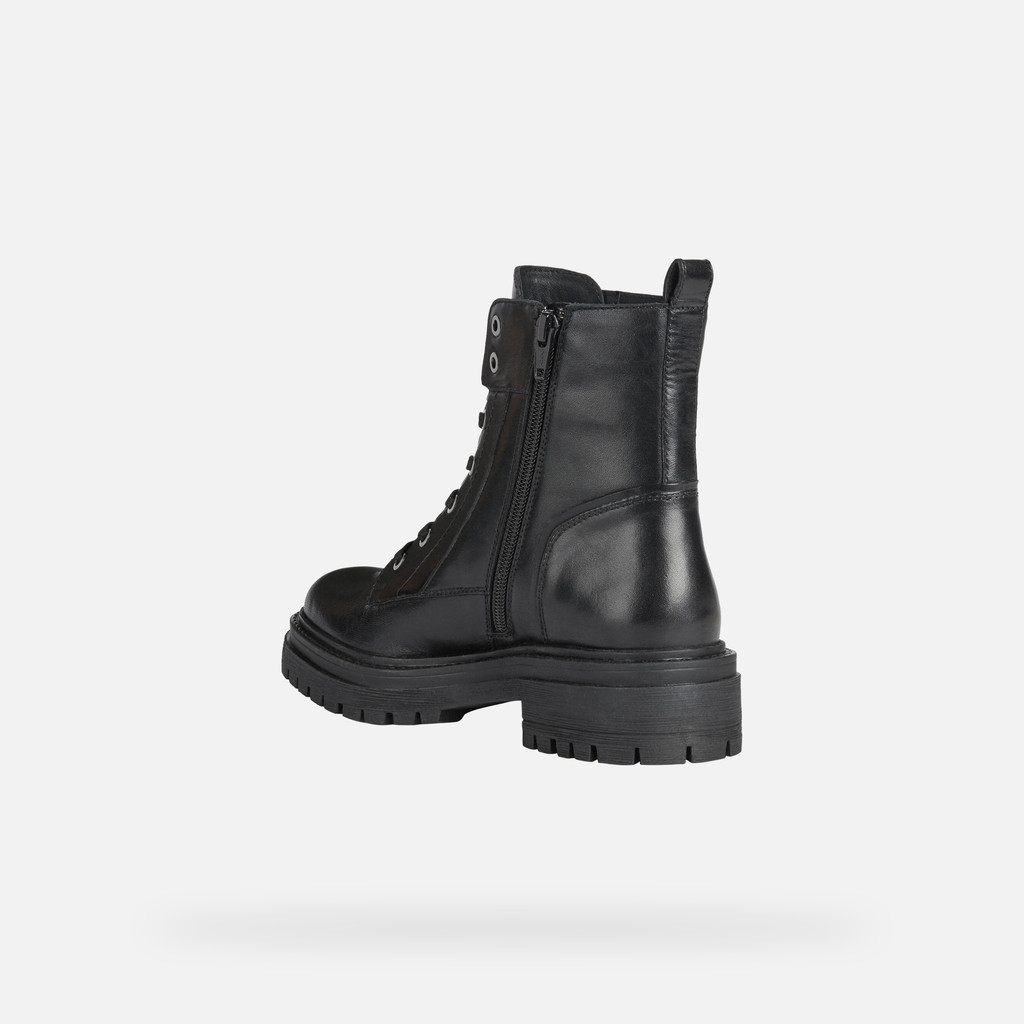 Ankle boots with laces IRIDEA WOMAN Black - image number 3 | GEOX