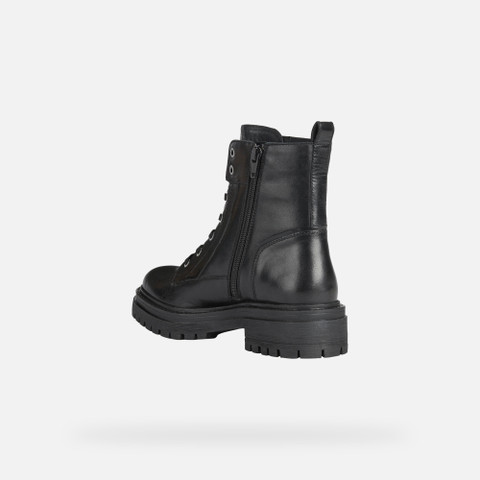 Ankle boots with laces IRIDEA WOMAN Black - image number 3 | GEOX