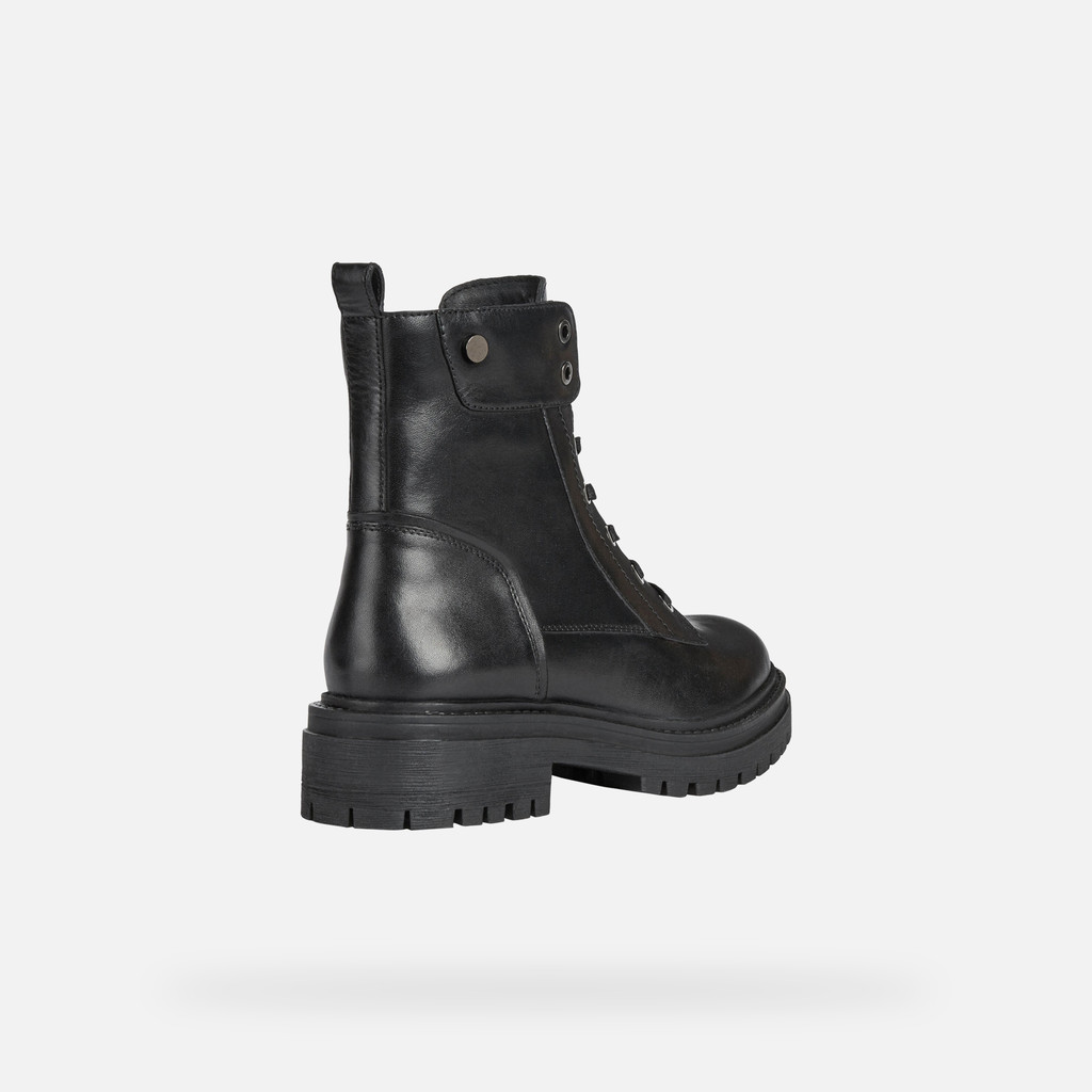 Ankle boots with laces IRIDEA WOMAN Black - image number 4 | GEOX