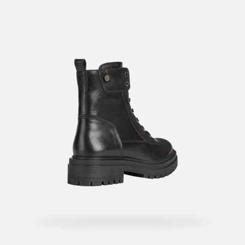 Ankle boots with laces IRIDEA WOMAN Black - image number 4 | GEOX