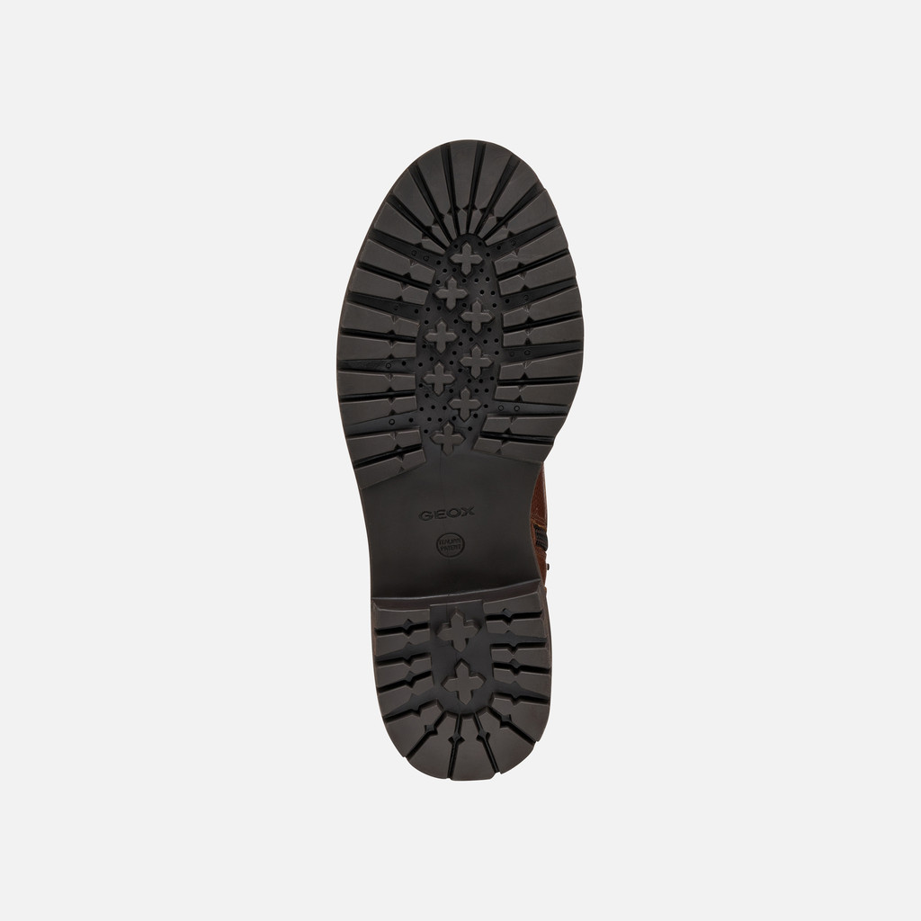 Ankle boots with laces IRIDEA WOMAN Brown - image number 6 | GEOX