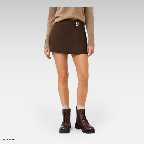 Ankle boots with laces IRIDEA WOMAN Mahogany - image number 1 | GEOX