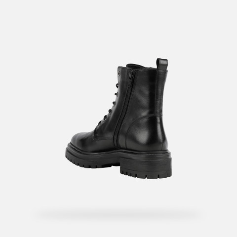 Botas tornozelo com atacadores IRIDEA MULHER Preto - image number 4 | GEOX