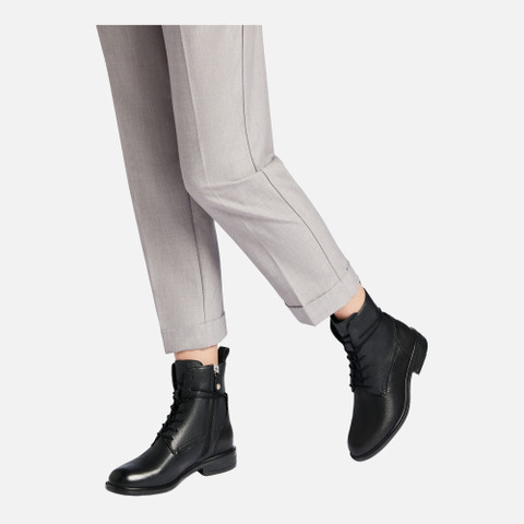 Bottines à lacets CATRIA FEMME Noir - image number 1 | GEOX