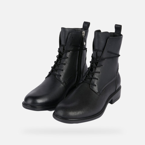 Bottines à lacets CATRIA FEMME Noir - image number 8 | GEOX
