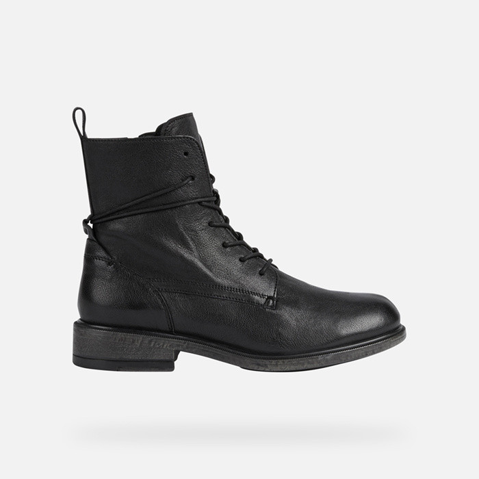 Ankle boots with laces CATRIA WOMAN Black | GEOX
