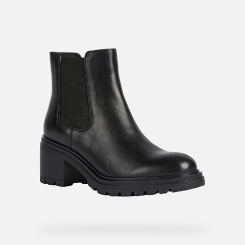 Medium heel ankle boots DAMIANA WOMAN Black - image number 3 | GEOX