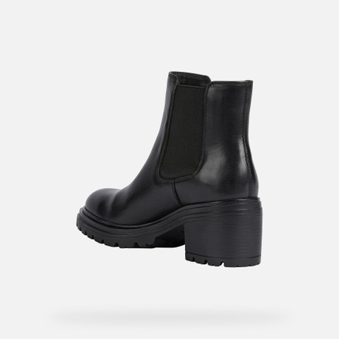 Medium heel ankle boots DAMIANA WOMAN Black - image number 4 | GEOX