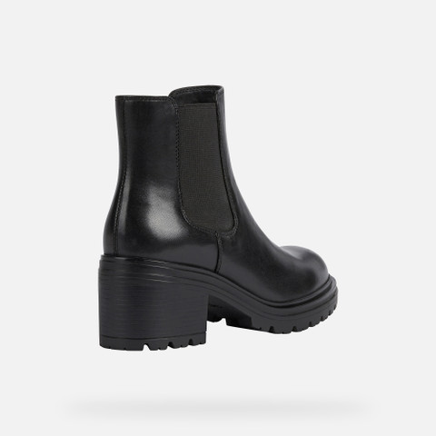 Medium heel ankle boots DAMIANA WOMAN Black - image number 5 | GEOX