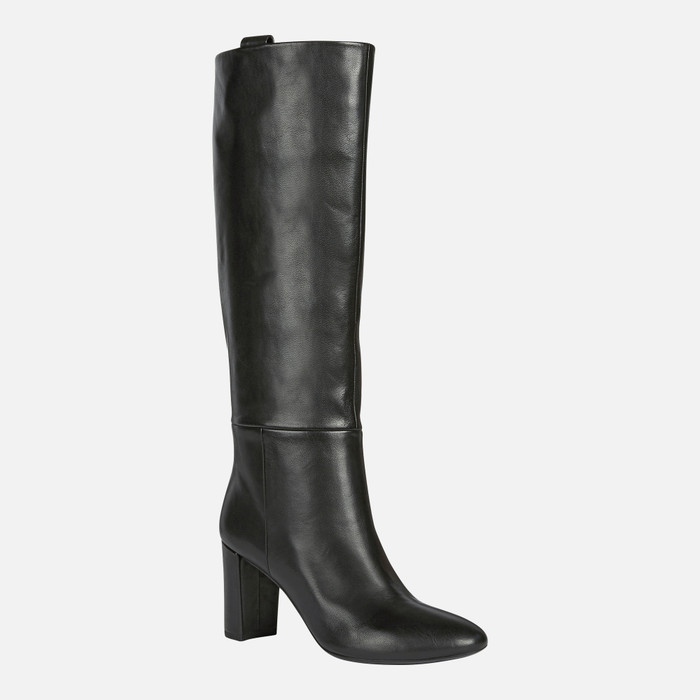 Geox® PHEBY 80: Women's Black High Heel Boots | FW22 Geox®