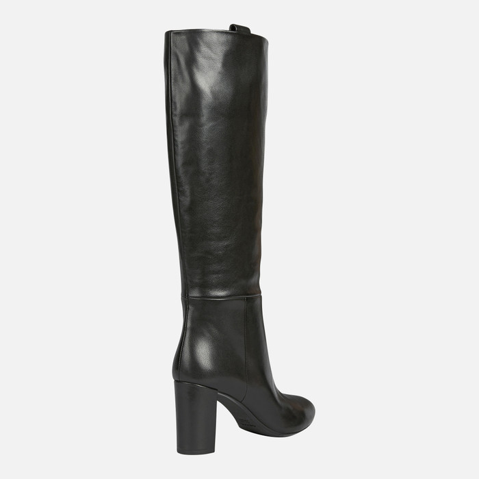 Geox® PHEBY 80: Women's Black High Heel Boots | FW22 Geox®