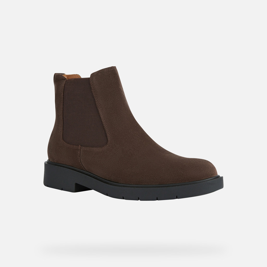 Geox® SPHERICA EC1: Women's Coffee Chelsea Boots | Geox®