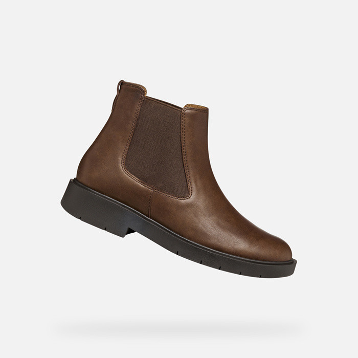 Chelsea boots SPHERICA EC1 WOMAN Dark Brown | GEOX